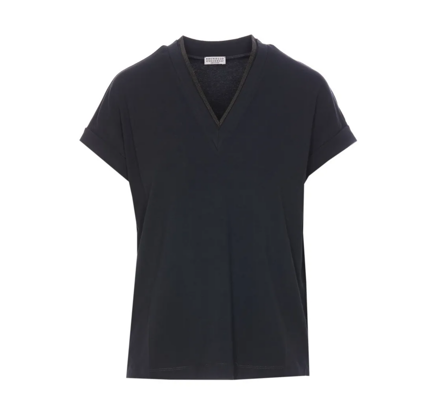 BRUNELLO CUCINELLI T-SHIRT BLU