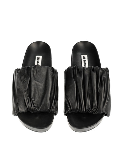 JIL SANDER BLACK STRAP SANDAL