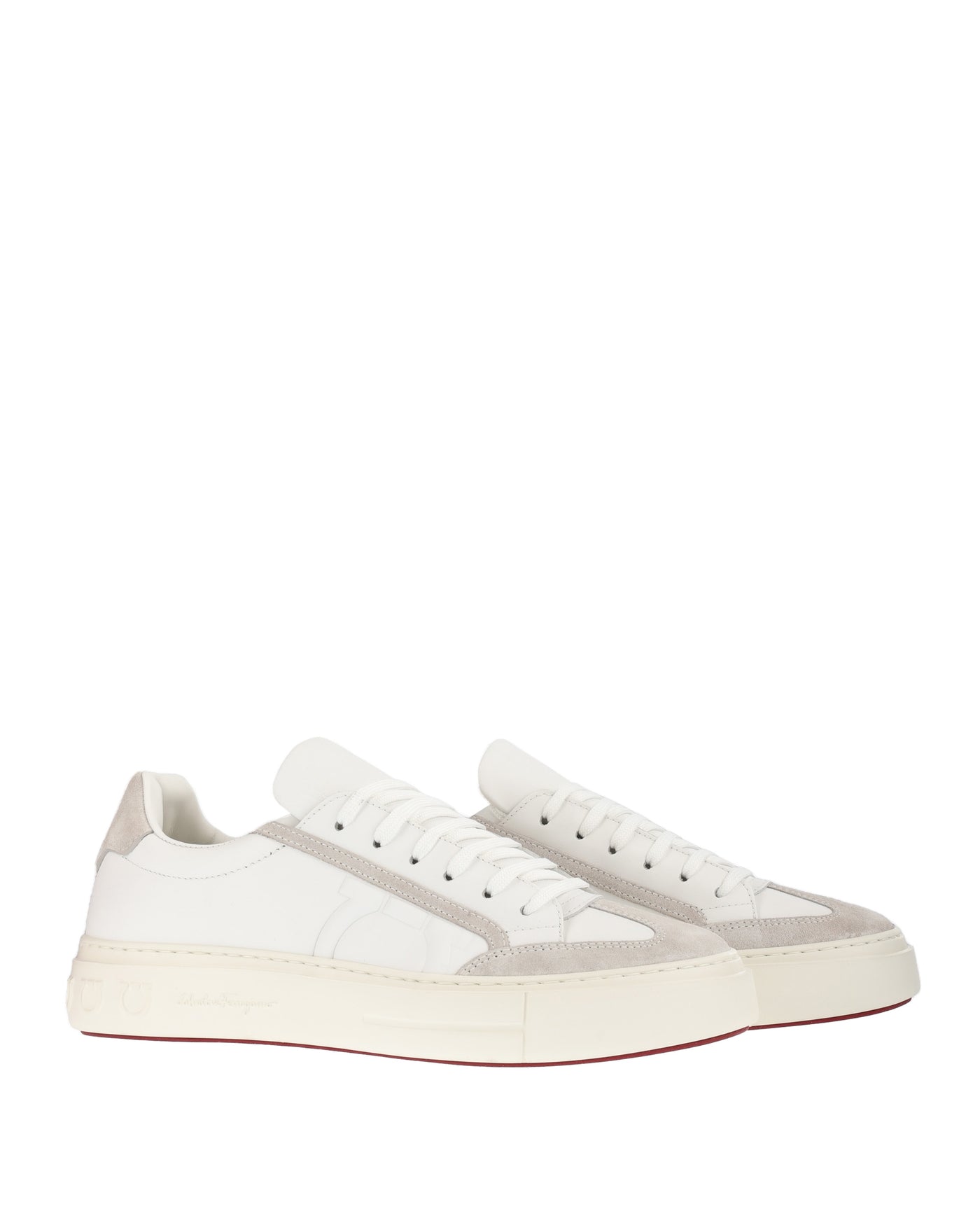 SALVATORE FERRAGAMO WHITE SNEAKERS 