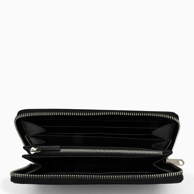 GUCCI JUMBO GG ZIP-AROUND BLACK WALLET