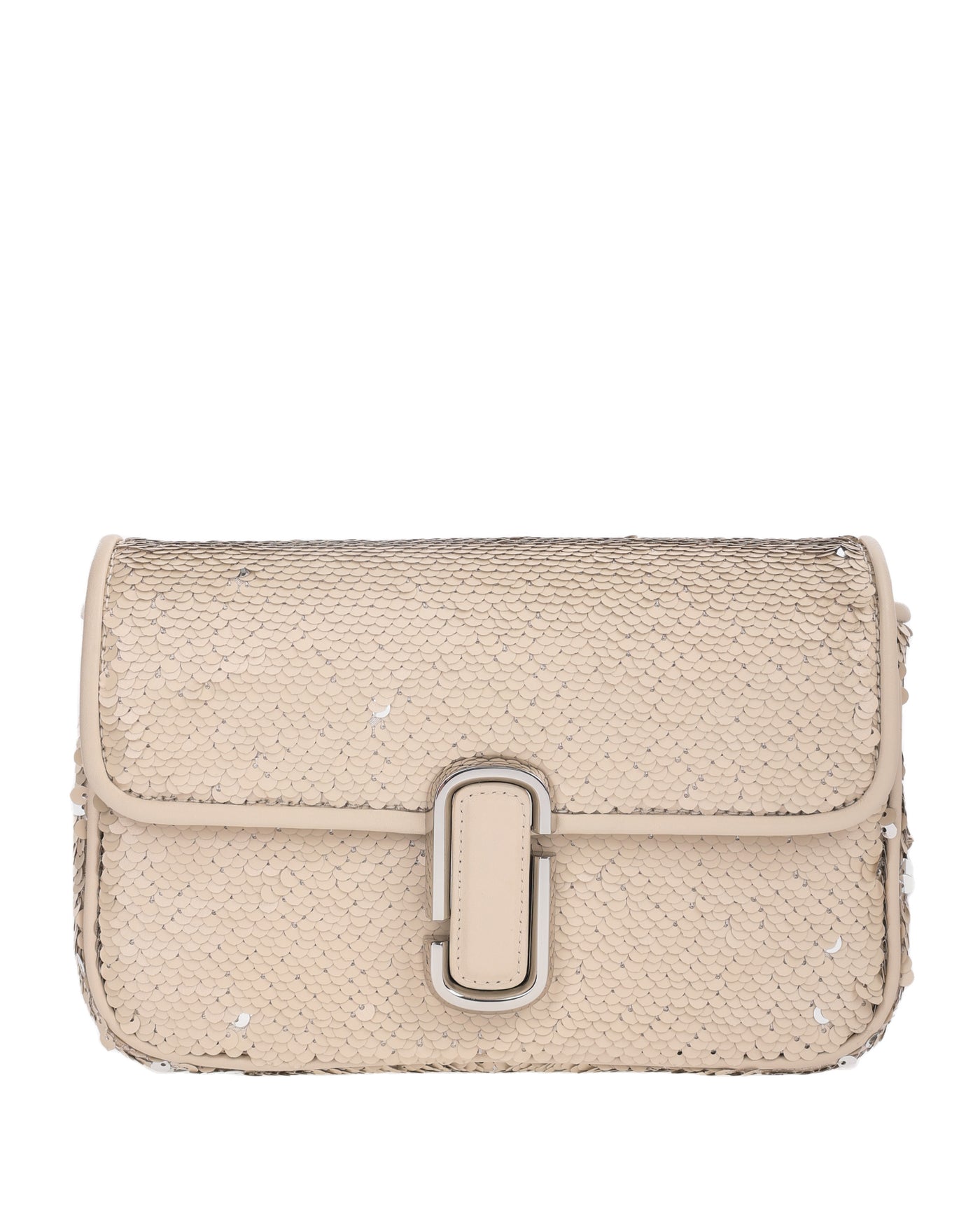 MARC JACOBS THE J MARC SHOULDER BAG WITH CREAM SEQUINS