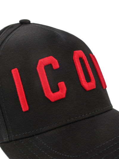 DSQUARED2 ICON BASEBALL CAP BLACK