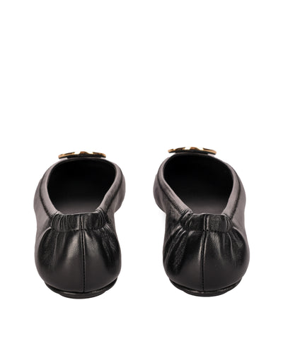 TORY BURCH LEATHER BALLERINAS