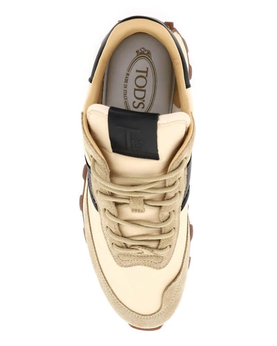 TOD'S PANELLED LOW TOP SNEAKERS