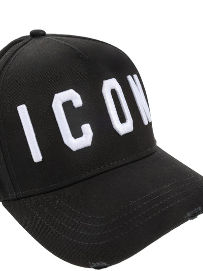 DSQUARED2 ICON BASEBALLE CAP BLACK