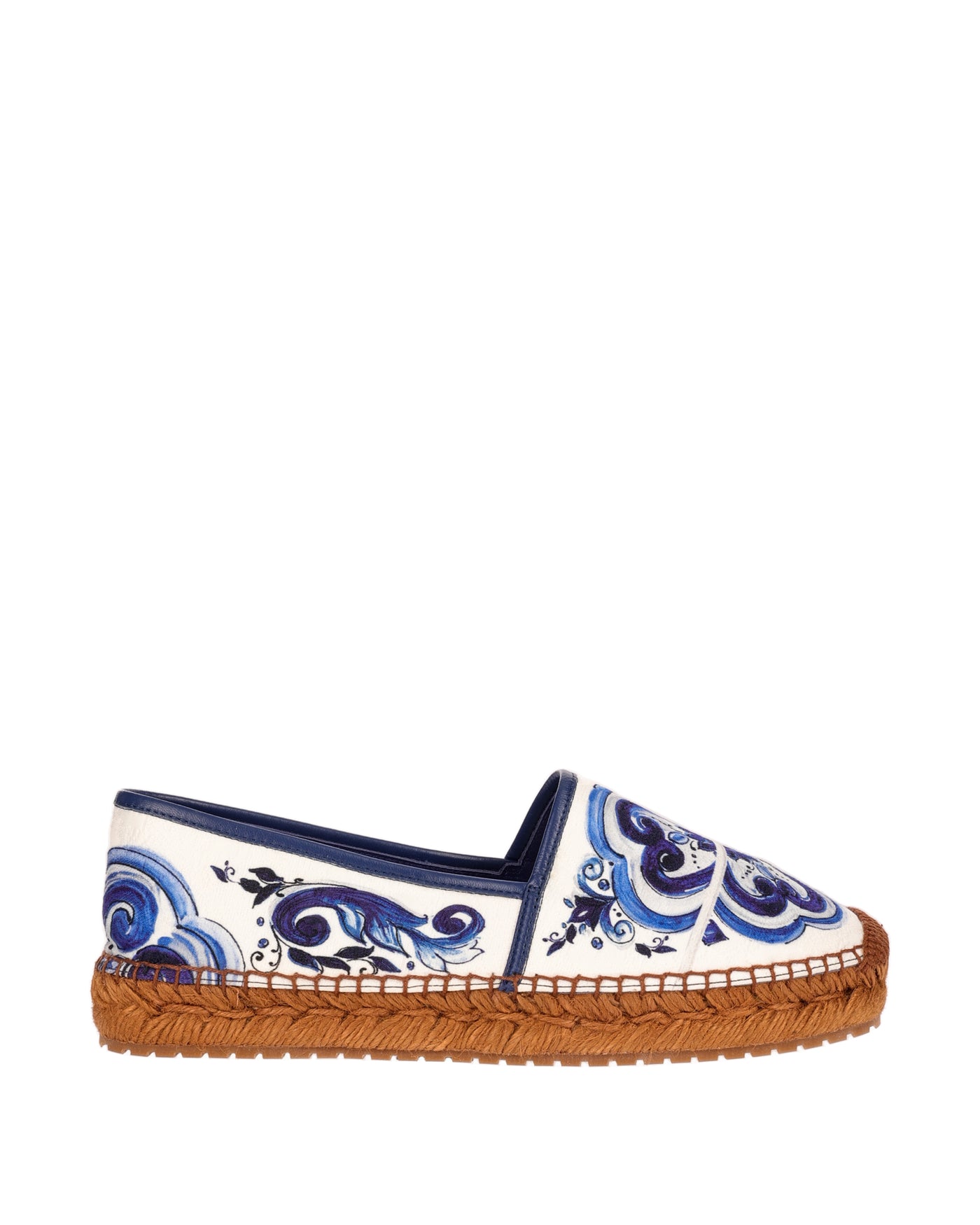 DOLCE & GABBANA LEATHER ESPADRILLAS