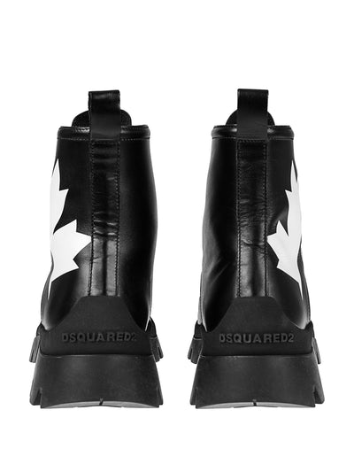 DSQUARED2 LEATHER ANKLE BOOTS