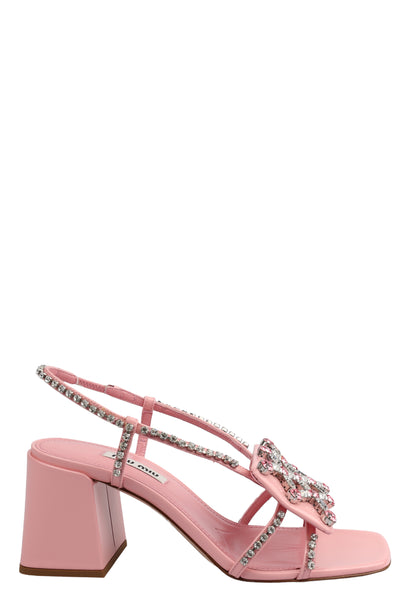 MIU MIU LEATHER HEELS SHOES