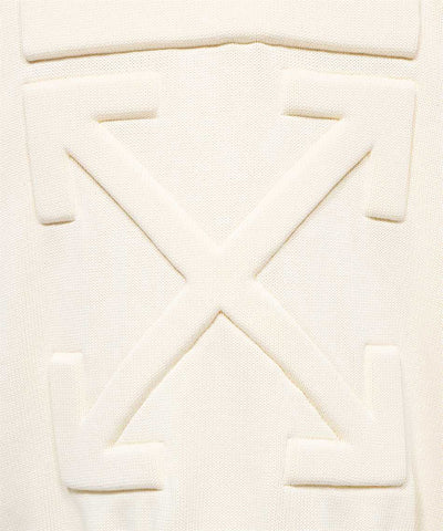 OFF WHITE CREAM LOGO SWEATER