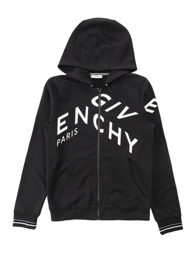 GIVENCHY KIDS SWEATSHIRT WITH ZIP & HOOD