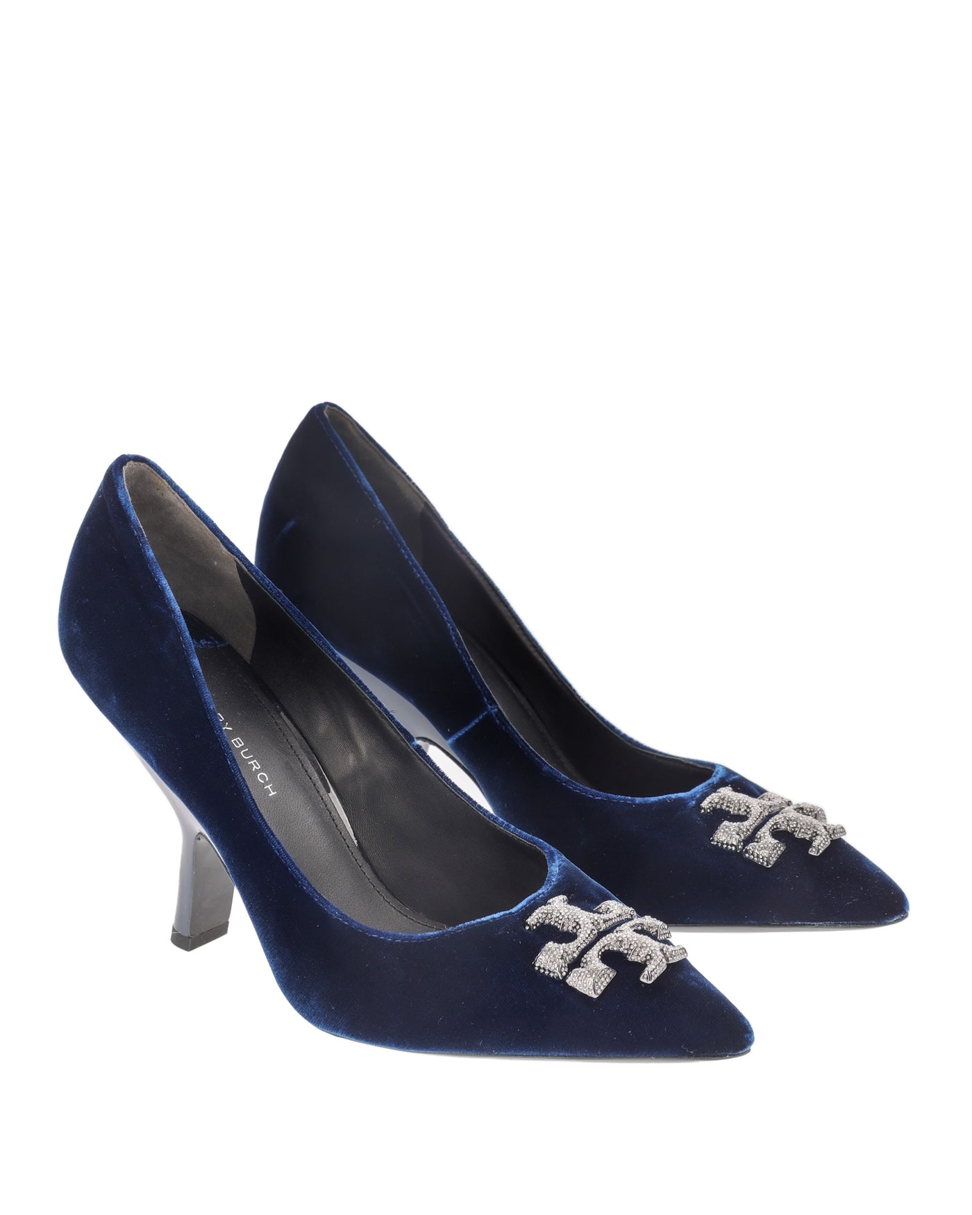 TORY BURCH BLUE VELVET PUMPS 