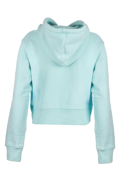 PALM ANGELS BLUE CROPPED SWEATSHIRT 