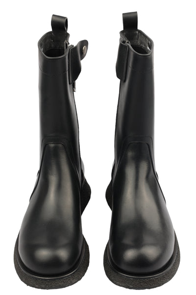 RICK OWENS LEATHER BOOTS