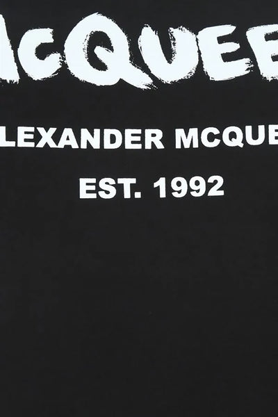 ALEXANDER MCQUEEN LOGO PRINT COTTON T-SHIRT