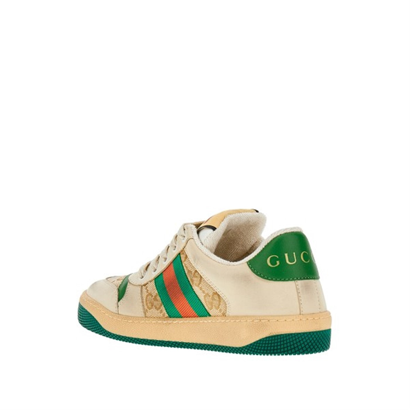 GUCCI KIDS SCREENER LEATHER SNEAKERS