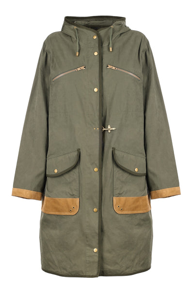 FAY GREEN TRENCH COAT OVERCOAT 