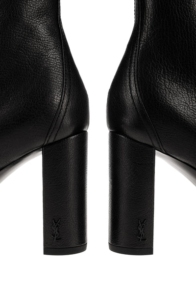 SAINT LAURENT LEATHER ANKLE BOOTS