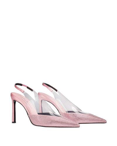 SERGIO ROSSI DECOLLETES WITH PINK STRASS