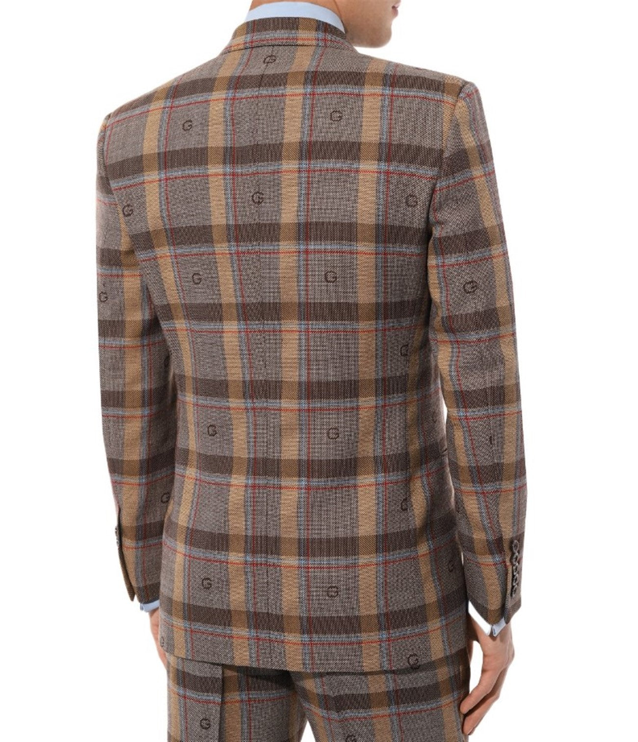 GUCCI BROWN CHECK BLAZER