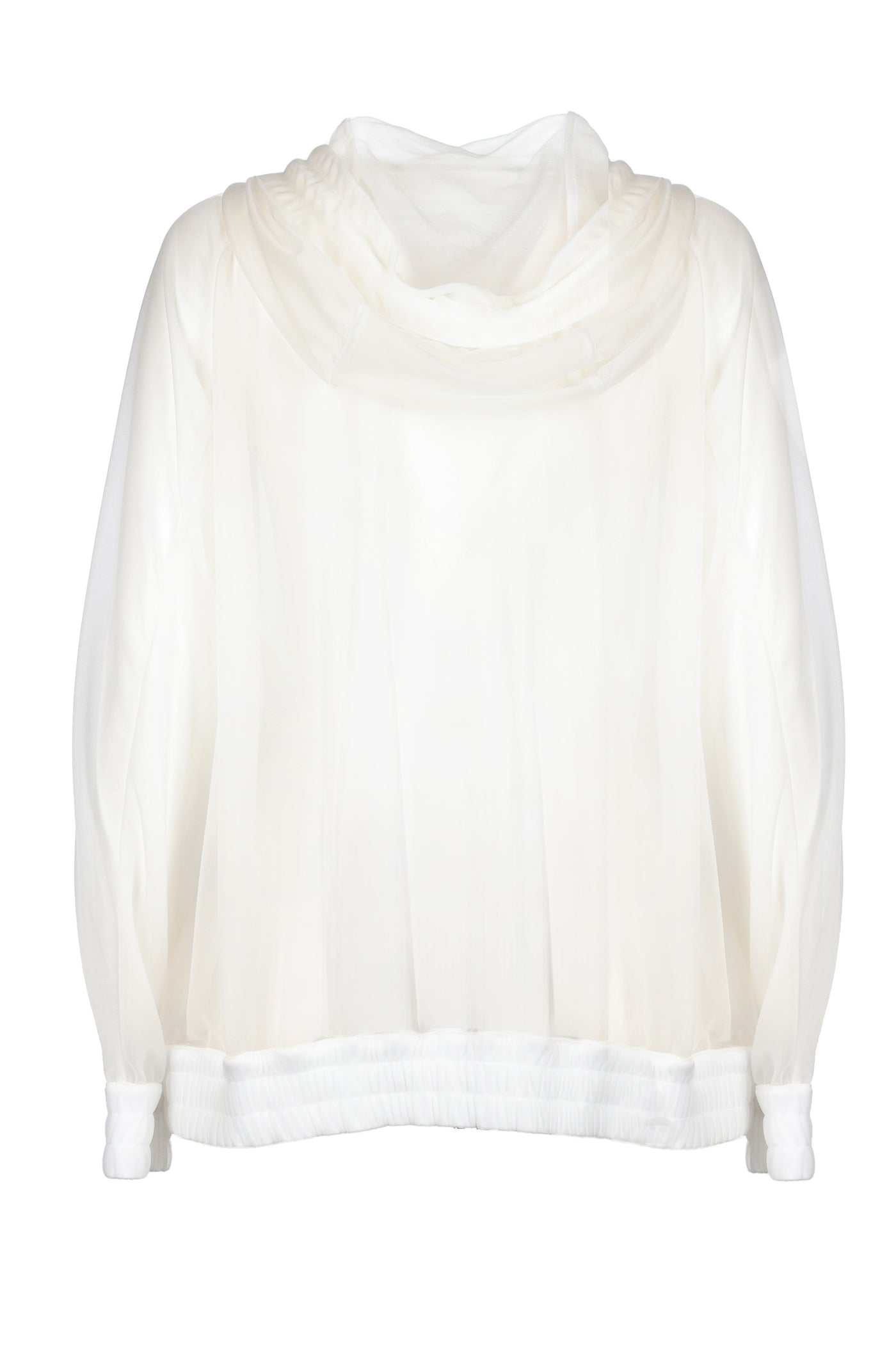 DSQUARED2 TRANSPARENT WHITE SWEATSHIRT 