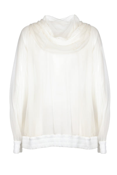 DSQUARED2 TRANSPARENT WHITE SWEATSHIRT 