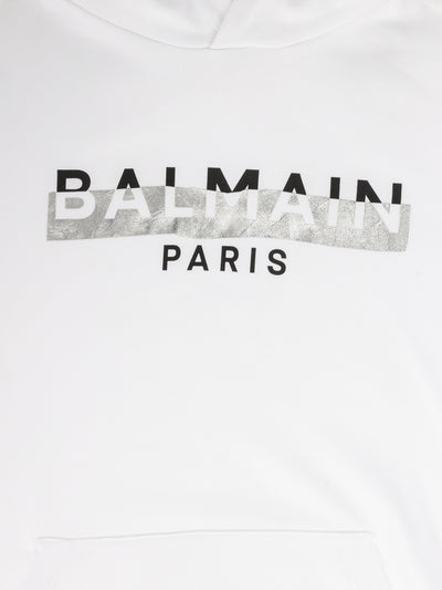 BALMAIN KIDS SWEATSHIRT WITH HOOD