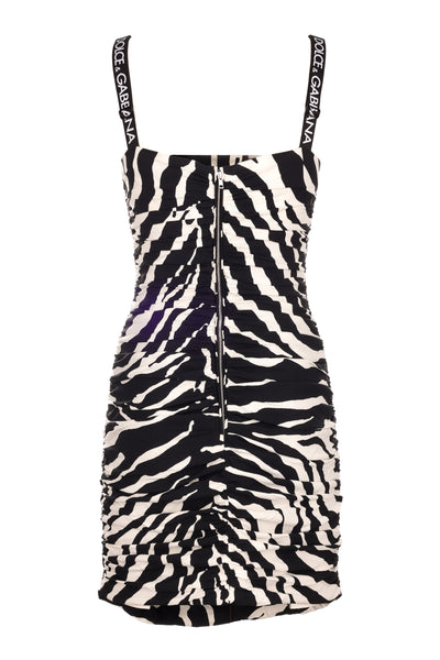 DOLCE & GABBANA ANIMAL PRINT ZEBRA DRESS