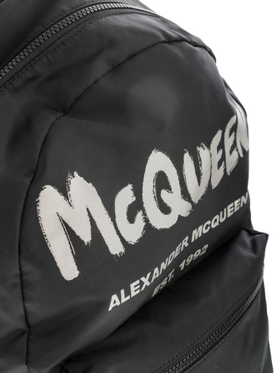 ALEXANDER MCQUEEN BLACK BACKPACK