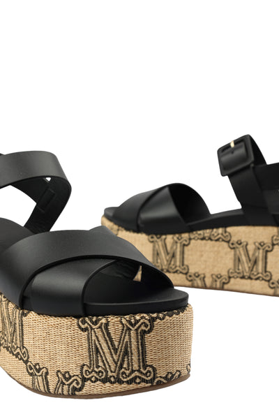 MAX MARA ZENA WEDGE SANDALS