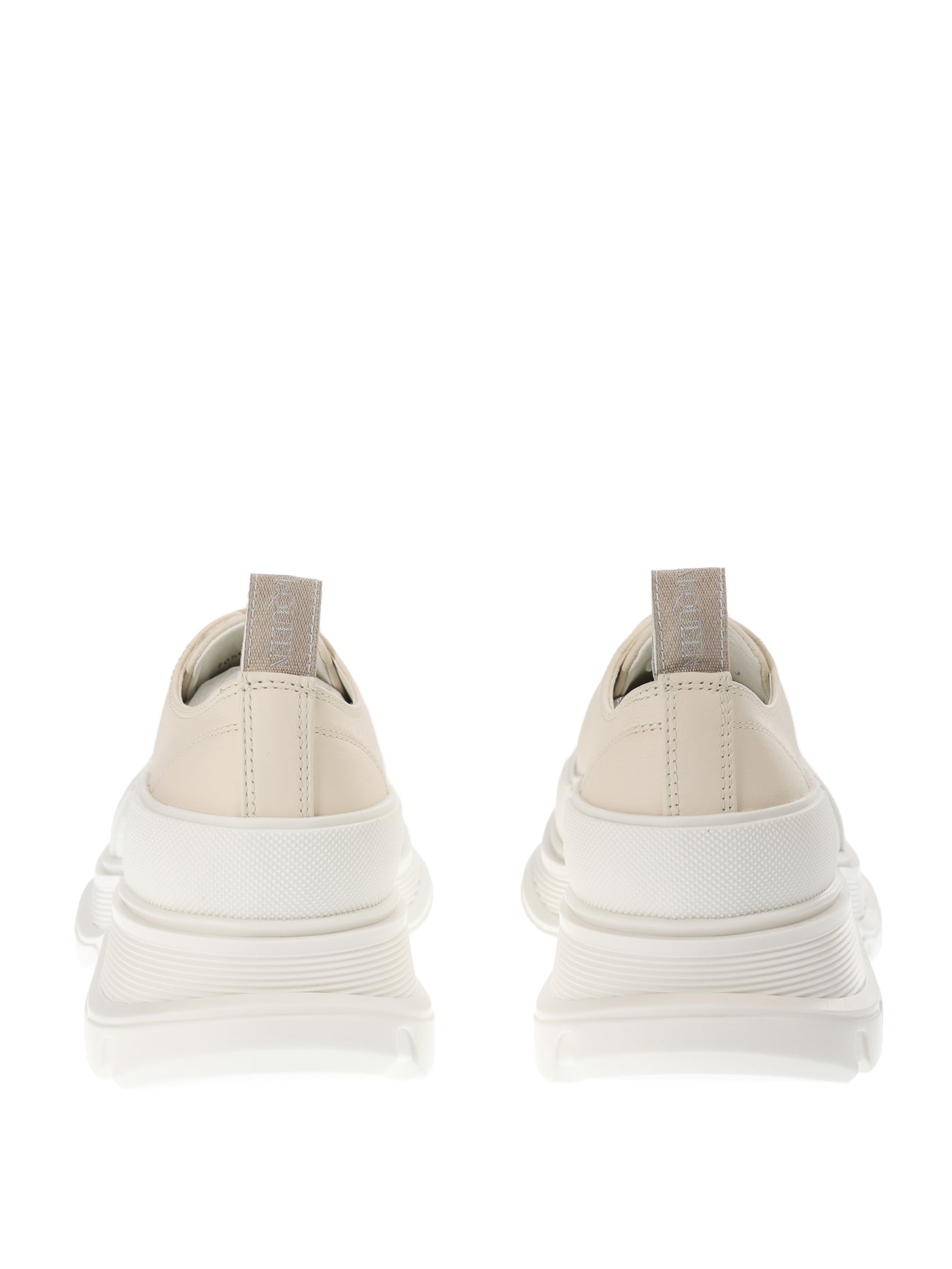 ALEXANDER MCQUEEN TREAD SLICK BEIGE SNEAKERS 