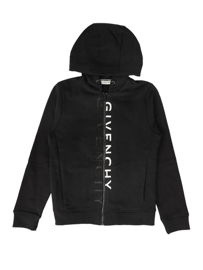 GIVENCHY KIDS SWEATSHIRT WITH ZIP & HOOD