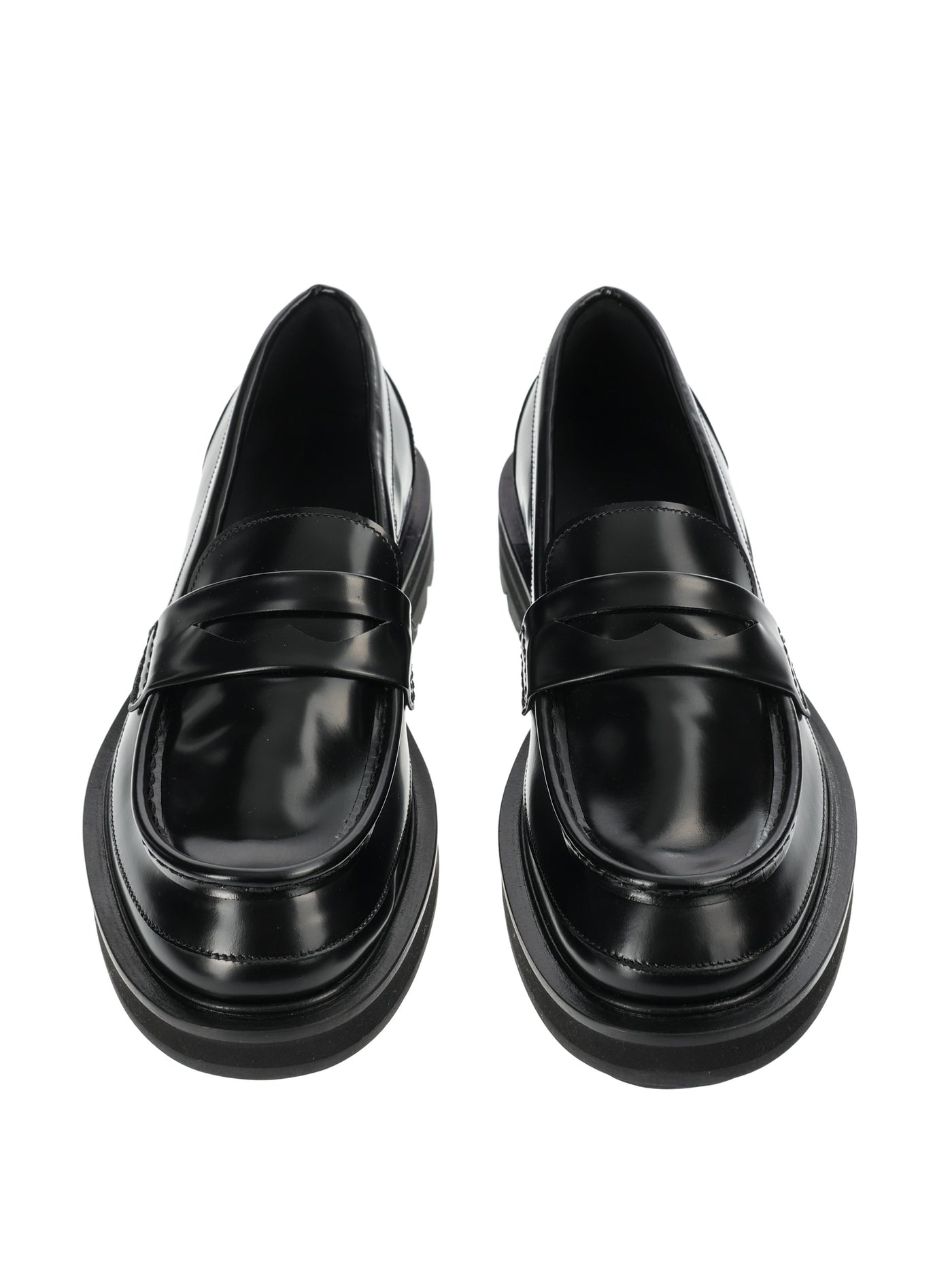 ALEXANDER MCQUEEN BLACK LOAFERS 