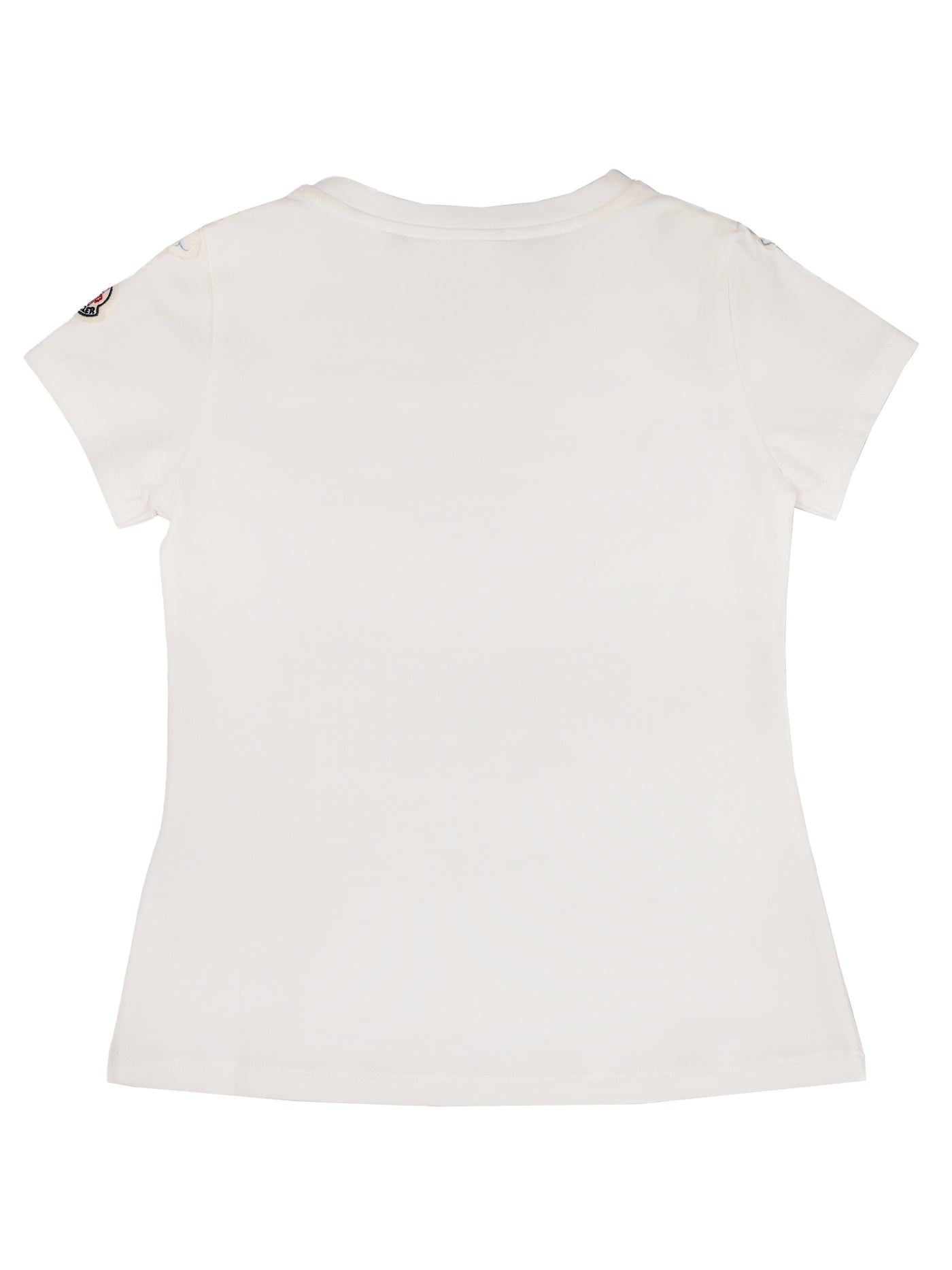 MONCLER KIDS T- SHIRT WITH NECK DETAIL