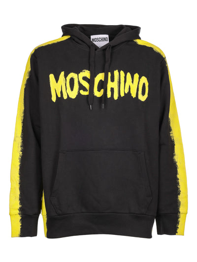 MOSCHINO BLACK HOODED SWEATSHIRT 