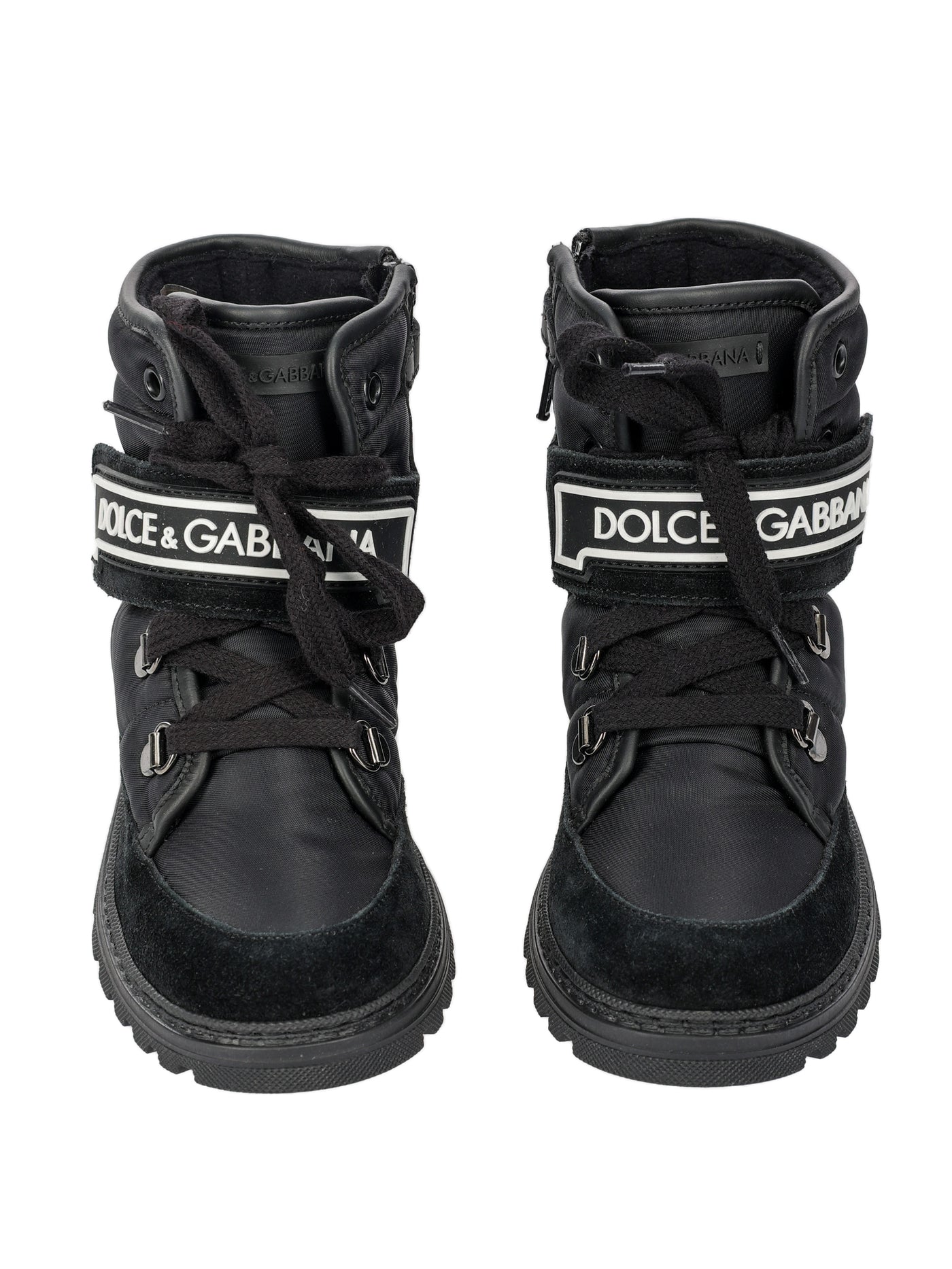 DOLCE & GABBANA LEATHER KIDS ANKLE BOOTS