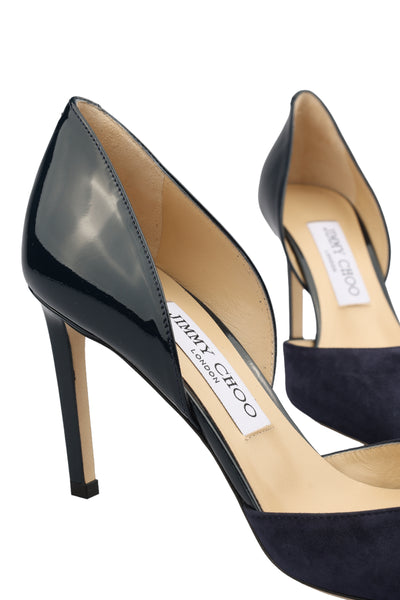 JIMMY CHOO LEATHER DECOLLETES