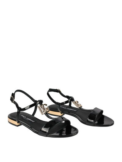 DOLCE & GABBANA BLACK SANDAL