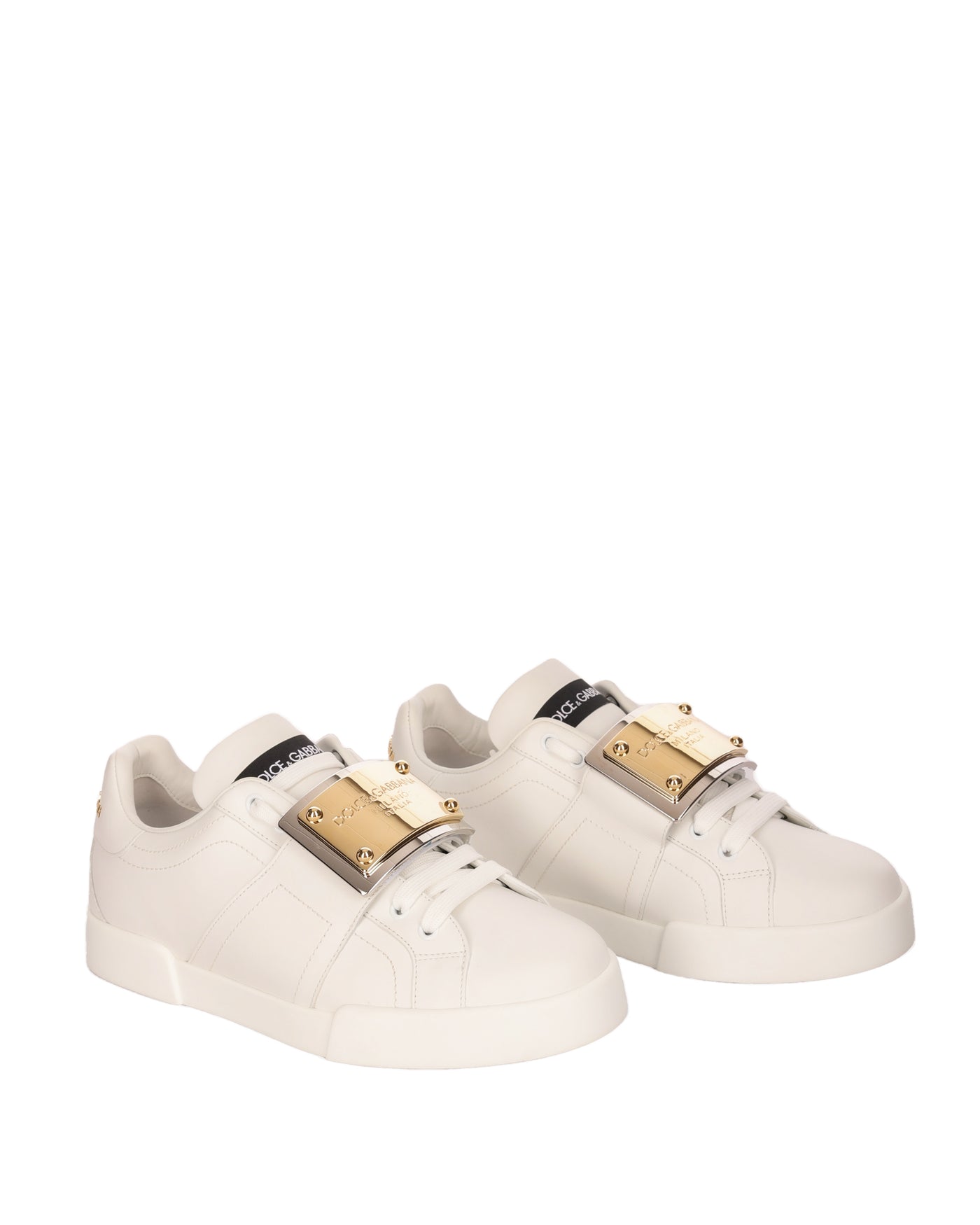 DOLCE & GABBANA LEATHER SNEAKERS