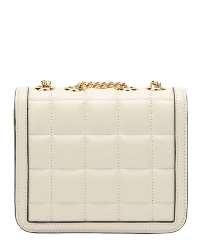 GUCCI DECO SHOULDER BAG IN IVORY QUILTED LEATHER