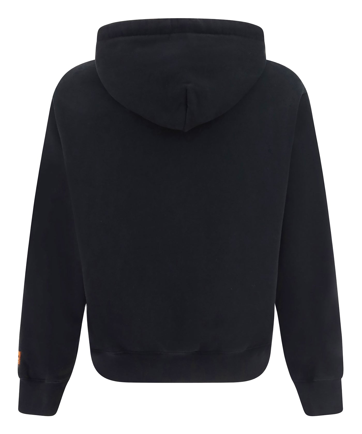 HERON PRESTON BLACK HOODED SWEATSHIRT 