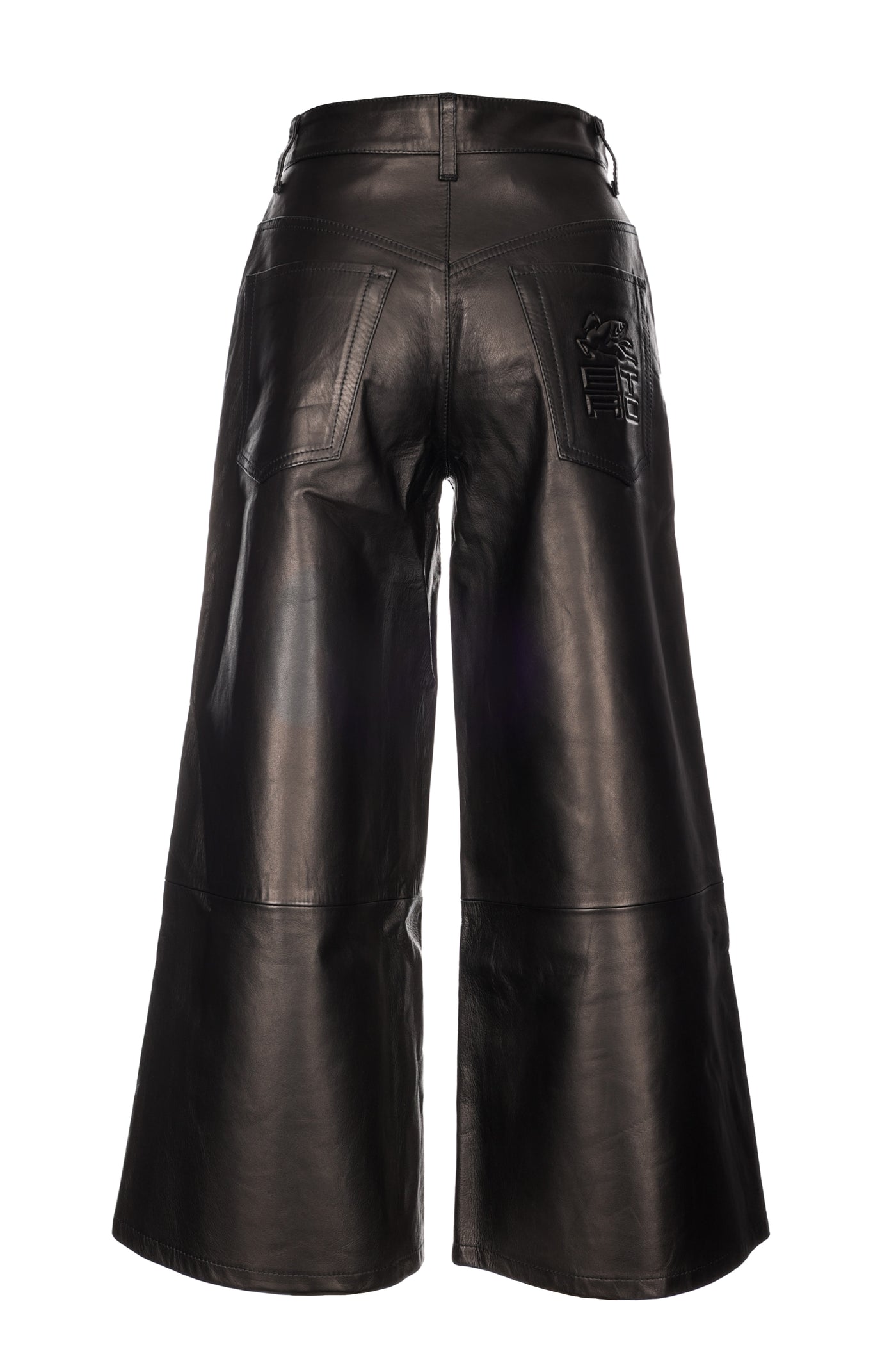 ETRO LEATHER TROUSERS