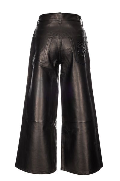 ETRO LEATHER TROUSERS