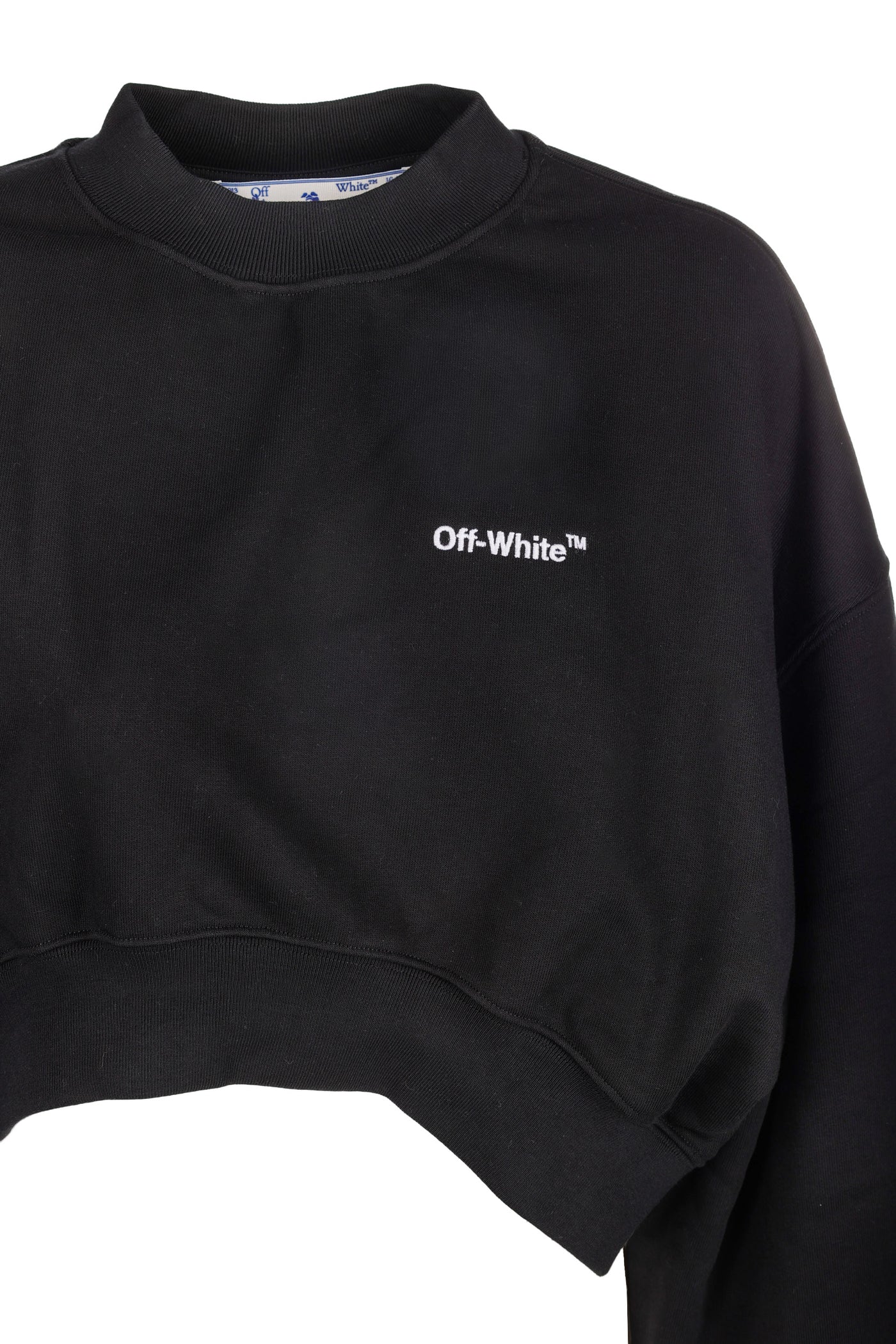 OFF WHITE BLACK CROPPED SWEATSHIRT 