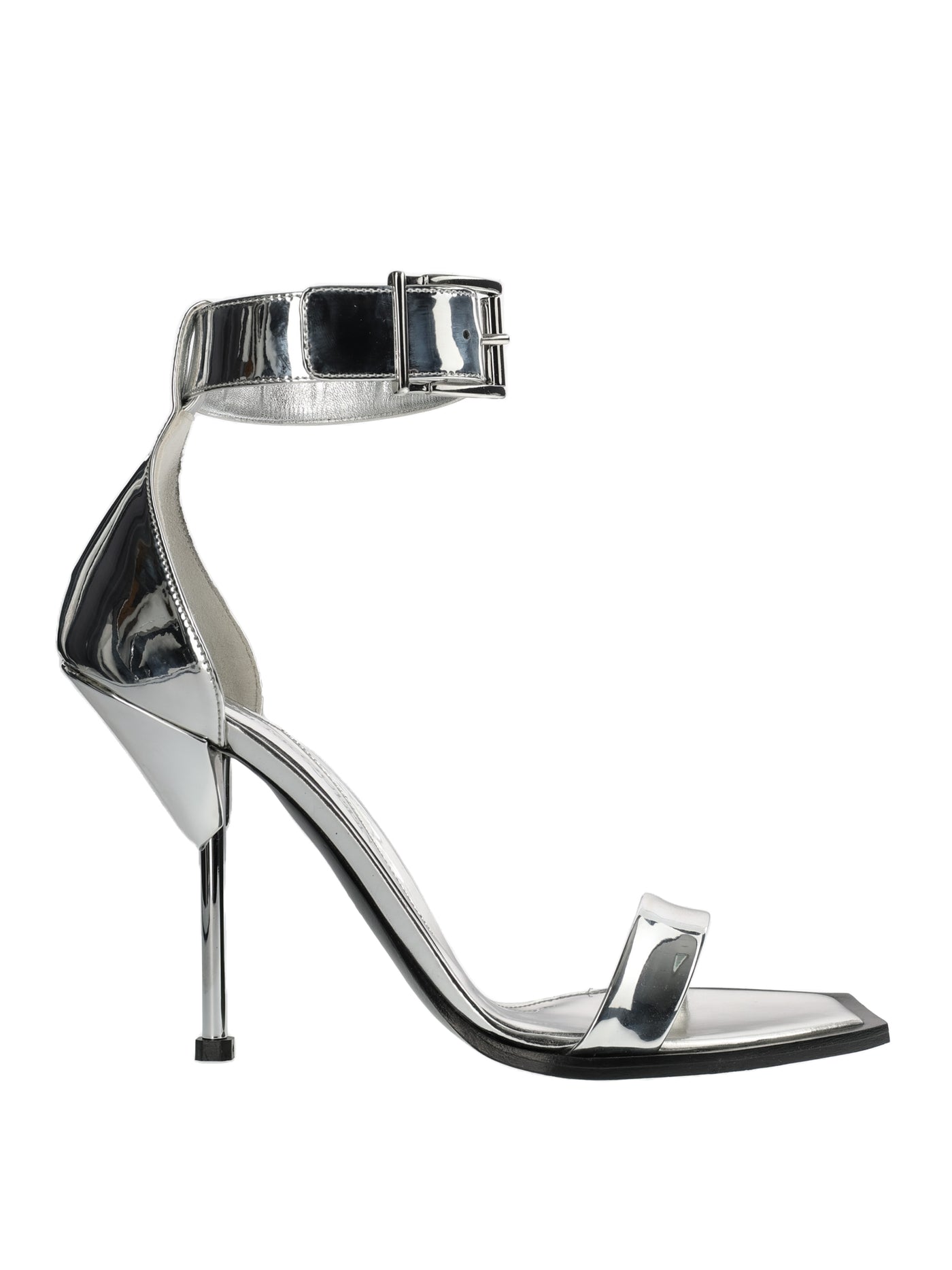 ALEXANDER MCQUEEN 100MM METALLIC LEATHER SANDALS