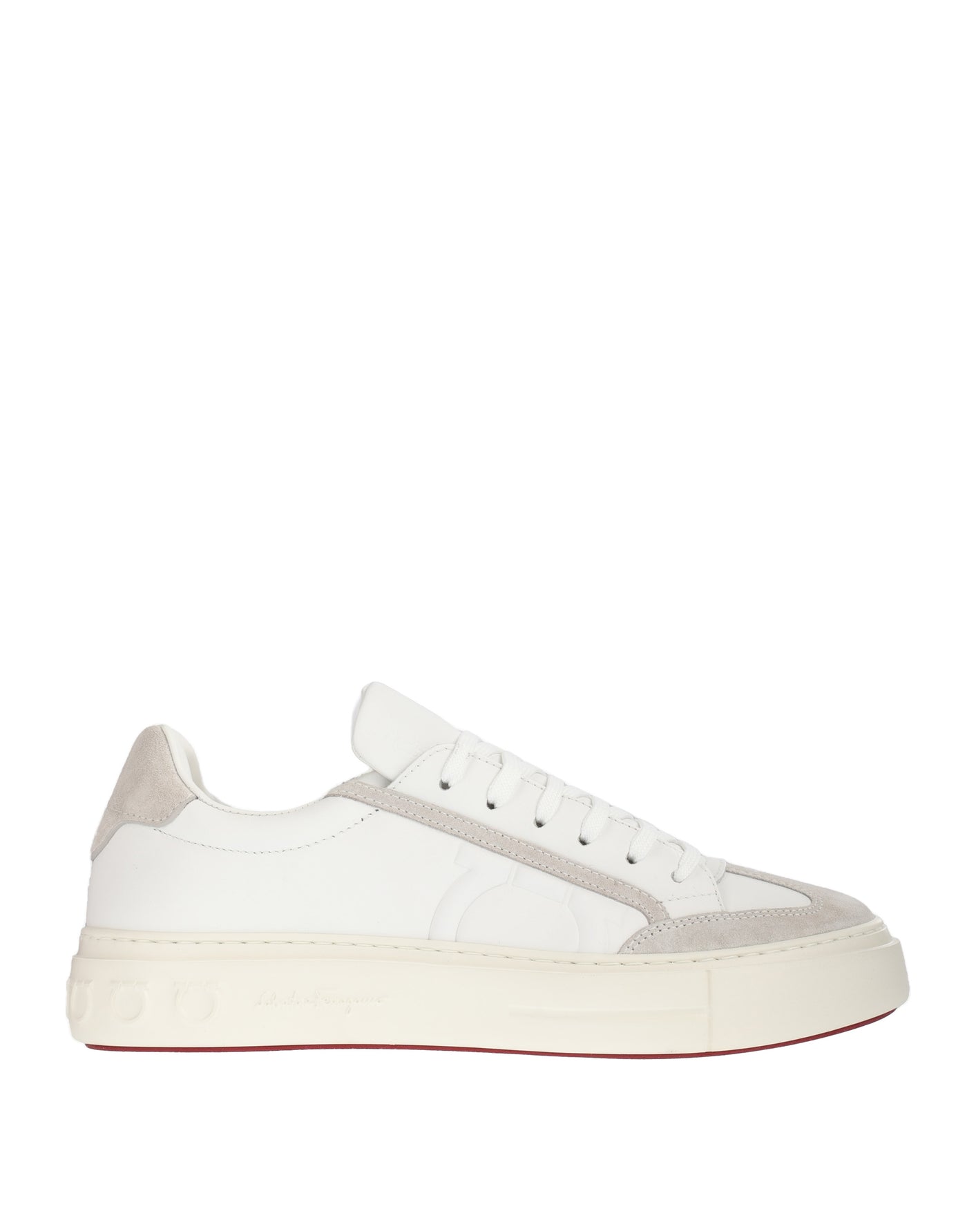 SALVATORE FERRAGAMO WHITE SNEAKERS 