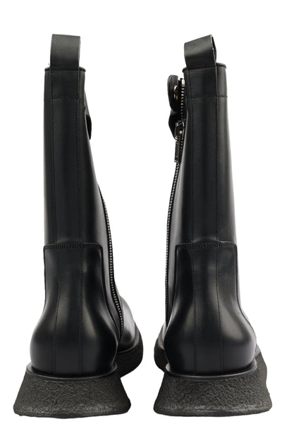 RICK OWENS LEATHER BOOTS