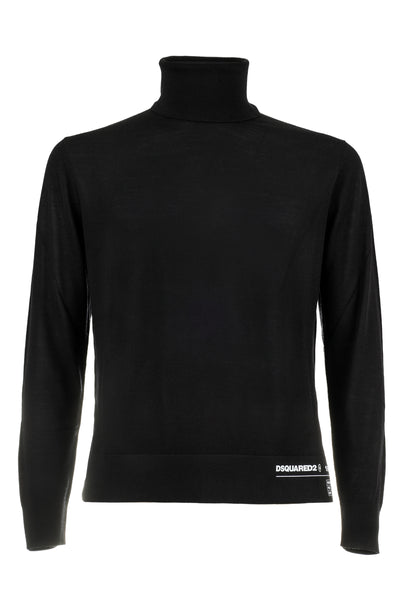 DSQUARED2 BLACK TURTLENECK