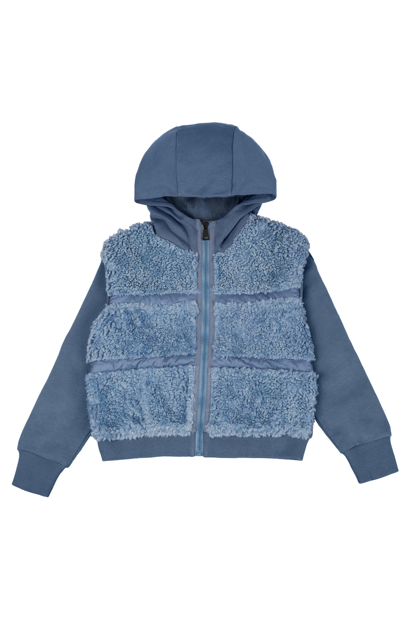 MONCLER KIDS HOODIE TEDDY EFFECT