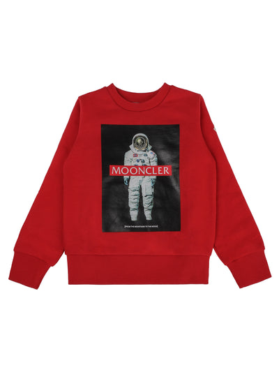 MONCLER KIDS PRINTED CREWNECK SWEATSHIRT