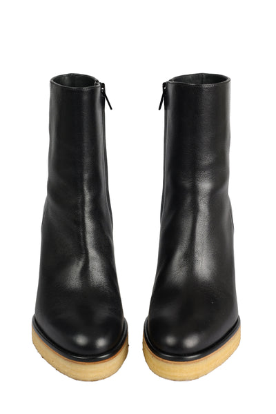 CELINE LEATHER ANKLE BOOTS